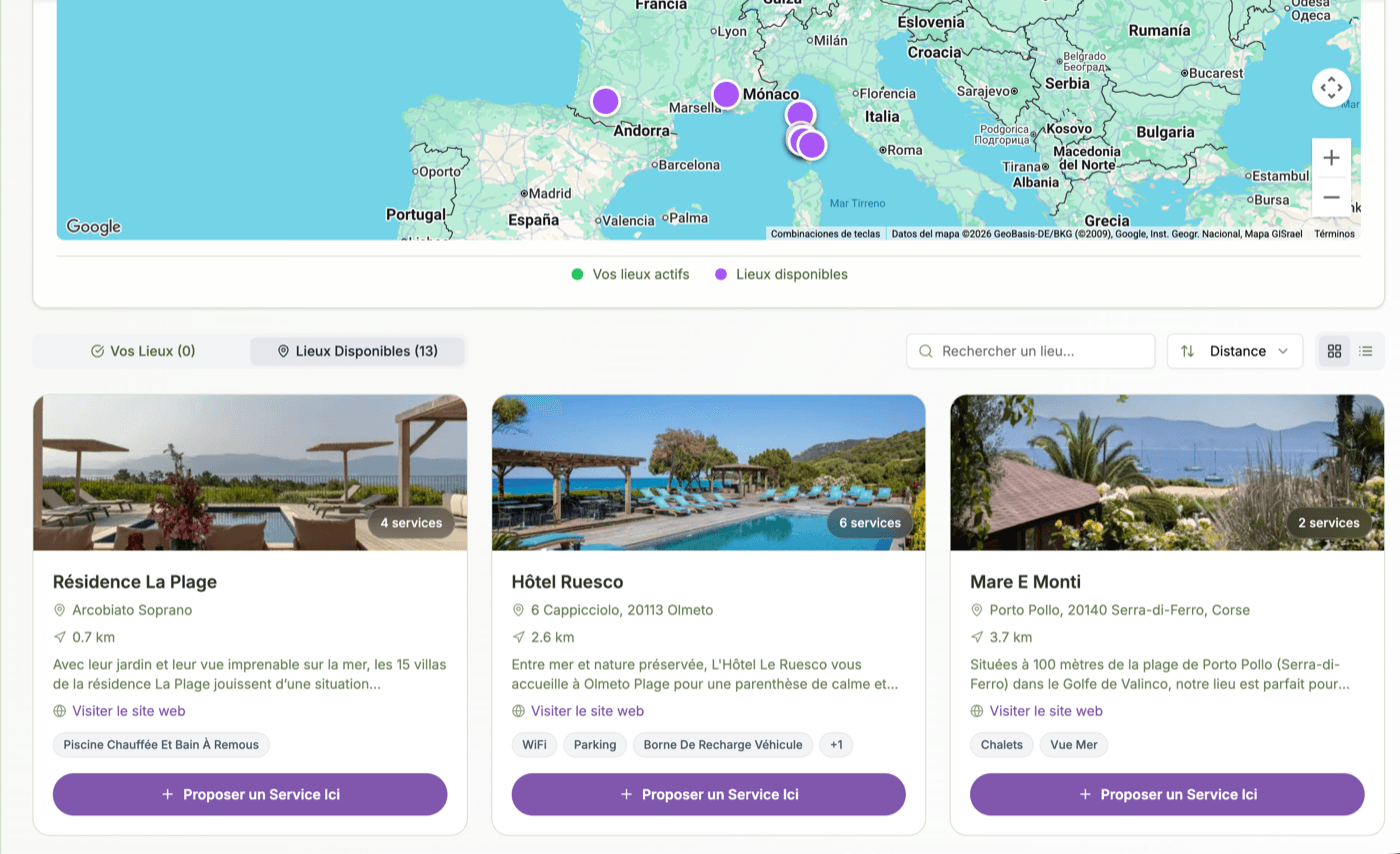 Des opportunités avec nos lieux partenaires